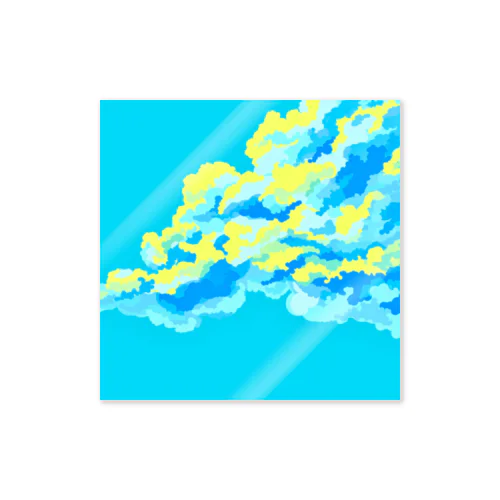 青い雲 Sticker