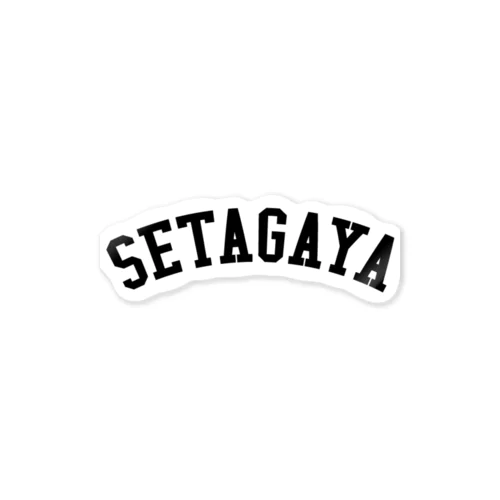 世田谷Tシャツ　ブラックロゴ(setagaya item) ステッカー