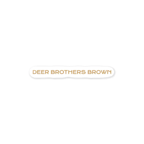 DEER BROTHERS BROWN オリジナル ステッカー