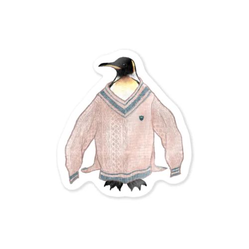 sweater - penguin Sticker