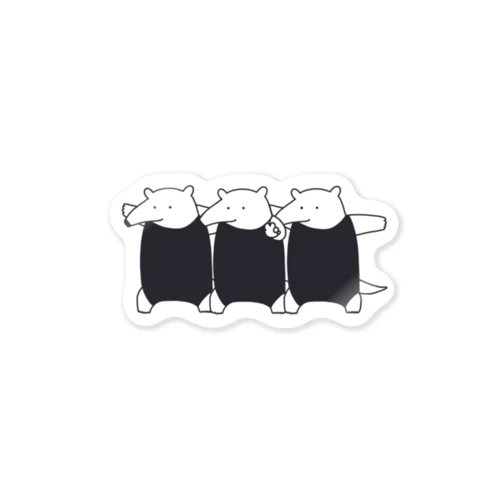 スクラムコアリクイ〜ピースするコアリクイを添えて〜 Sticker