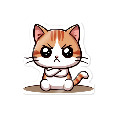 かわいい猫のヤンチャまる Sticker