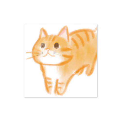 キュートなワクワクねこ Sticker