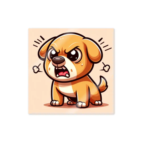 怒りん坊犬 Sticker
