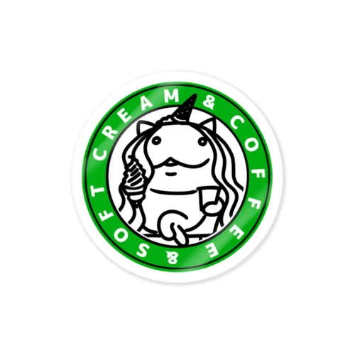 softcream&coffee Sticker