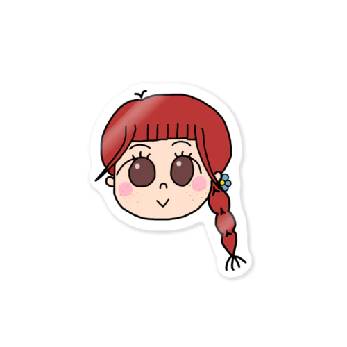 赤毛ちゃん 🧣❤️ Sticker