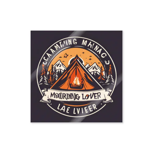キャンプモーニングLover Sticker