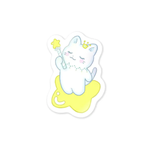 流れ星ねこ Sticker