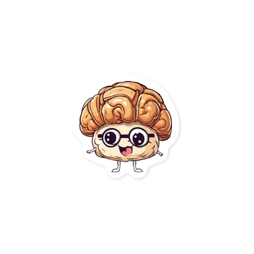 croissant brain ステッカー