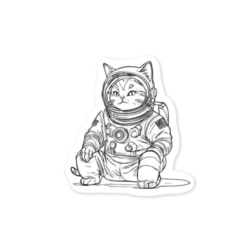 宇宙ねこ.大和 ステッカー