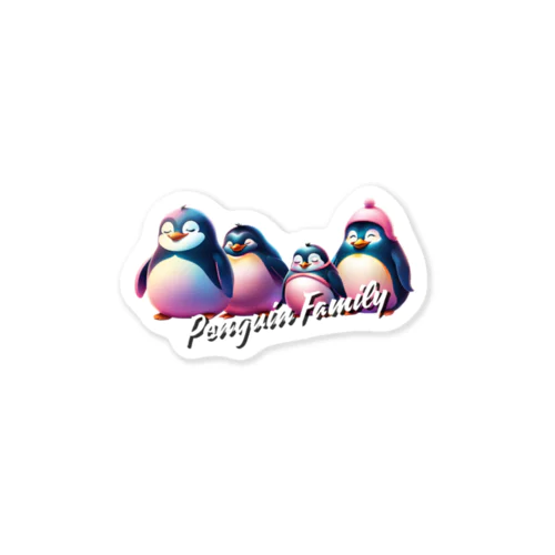 Penguin Family Sticker