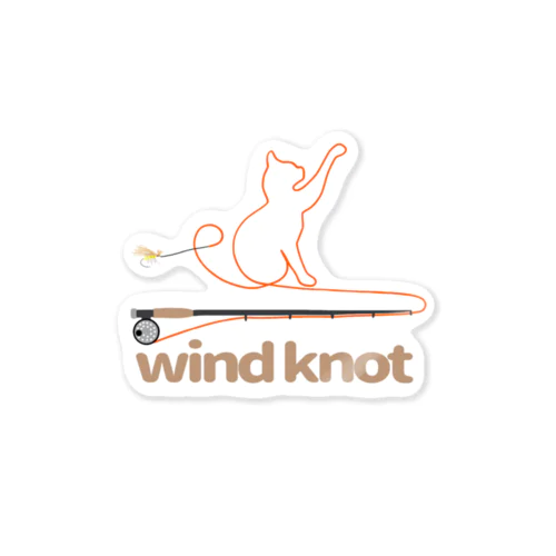 wind knot Sticker