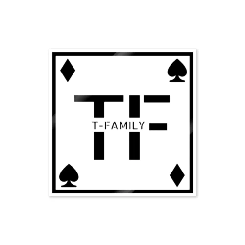 T-fam logo ステッカー