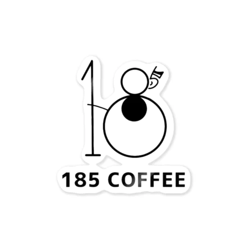 185 COFFEE Sticker