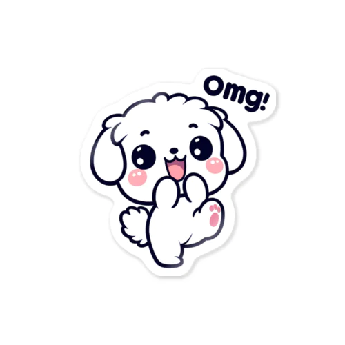 OMG-DOG マルチーズのまるる Sticker