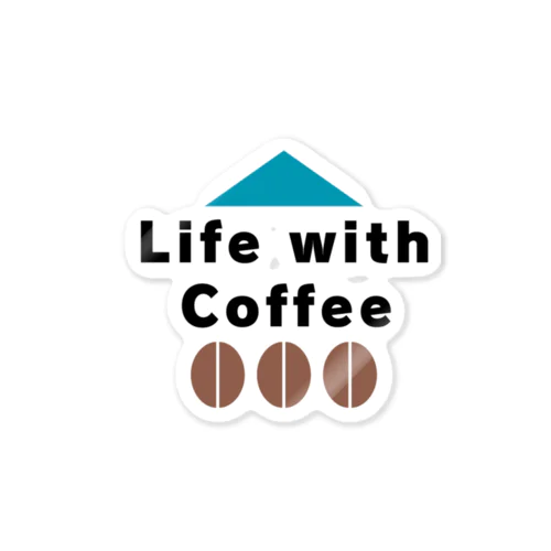 Life with Coffee ステッカー