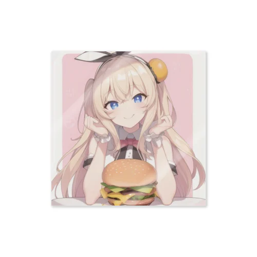 私とバーガー Sticker