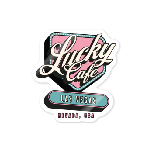 ラスベガスのラッキーカフェ Sticker