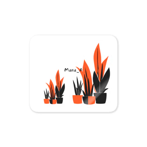 カラフルSansevieria Sticker