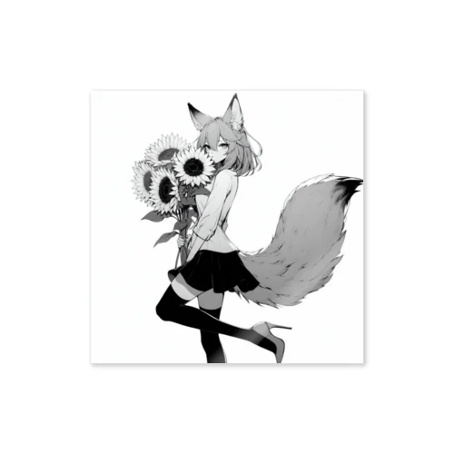 Foxgirl.summer.4 Sticker