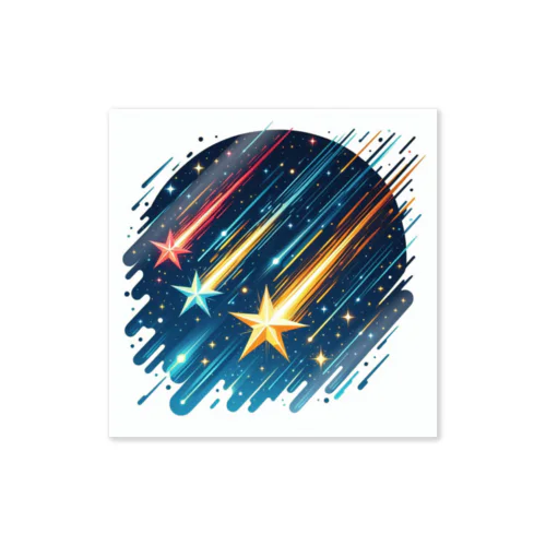 3つの流れ星 Sticker