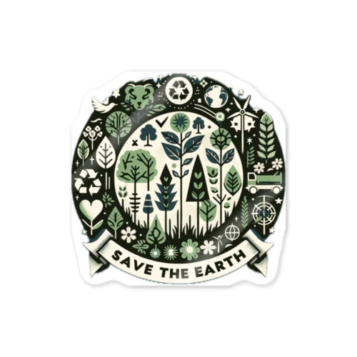 SAVE THE EARTH ステッカー