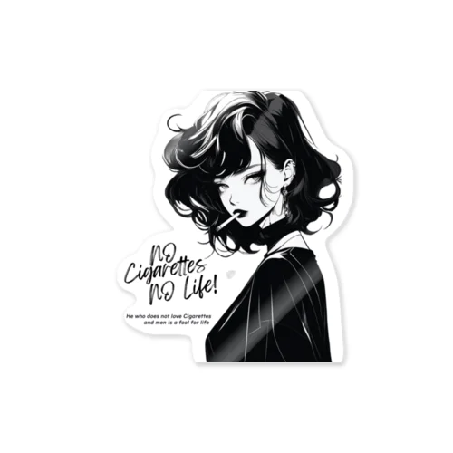 Smoking Lady (ver.1) Sticker