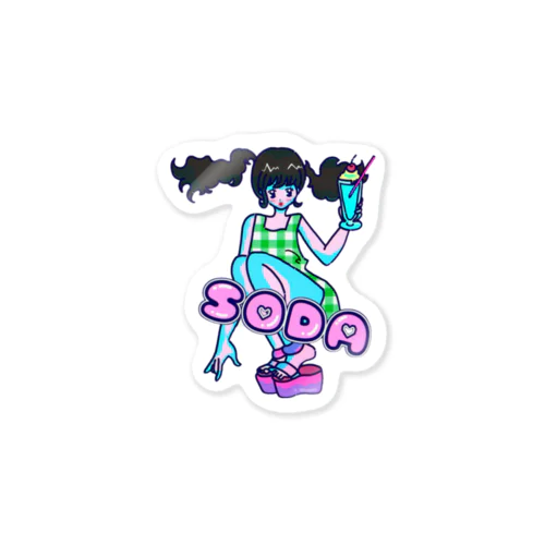 I❤︎SODA Sticker