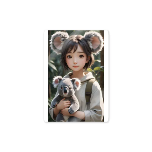 動物占いキャラクター<コアラ> Sticker