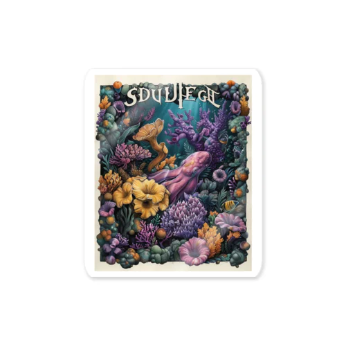 The bottom of the sea（海底） Sticker