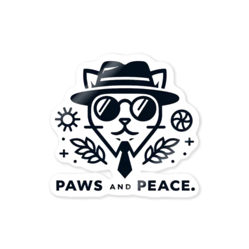 PAWS&PEACE.03 Sticker