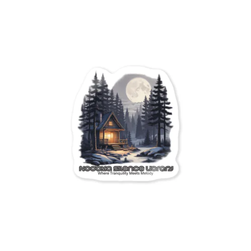 Snow Cottage Sticker