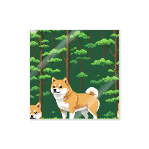 ドット絵の柴犬 Sticker