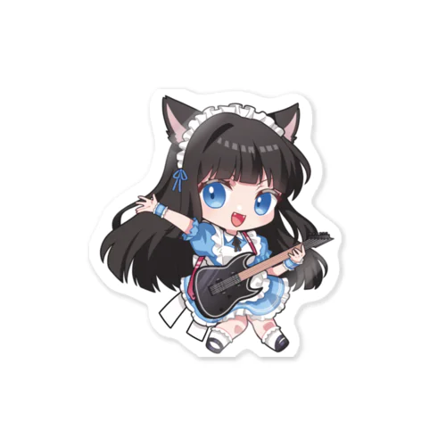 黒月かなせ🌙ぎゅんぎゅんギター Sticker