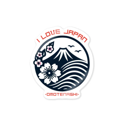 おもてなし日本02 Sticker