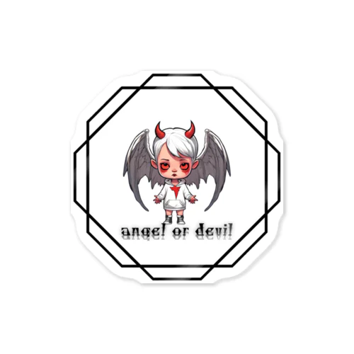 angel or devil ステッカー