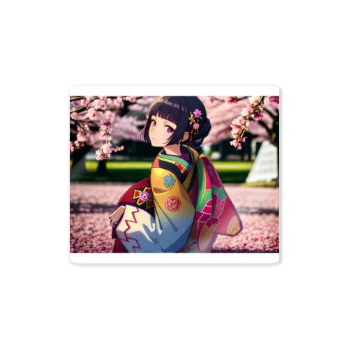 Sakura girl Sticker