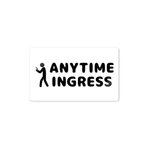 ANYTIME INGRESS ステッカー