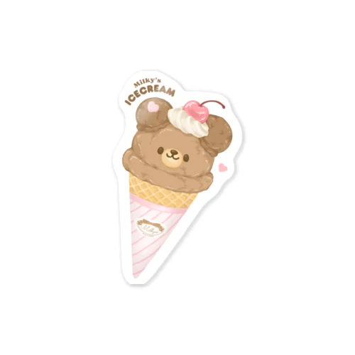 くまちゃんアイス Sticker