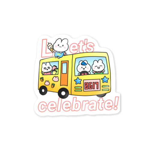 Let's celebrate! Sticker