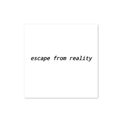 escape from reality Sticker