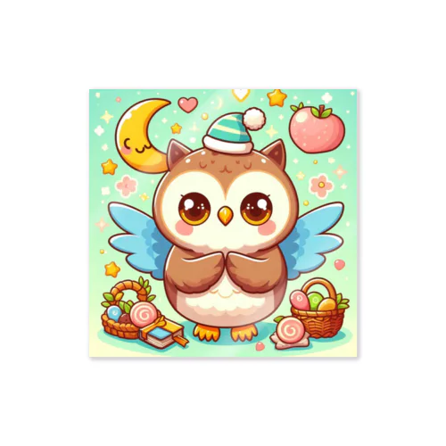 幸運を呼ぶフクロウ🦉⭐ Sticker