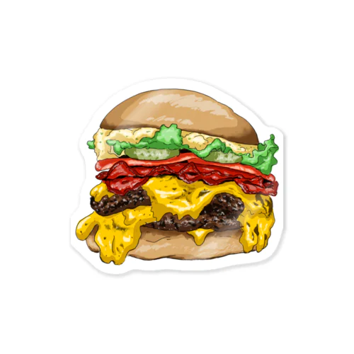 シズルたっぷりバーガー Sticker