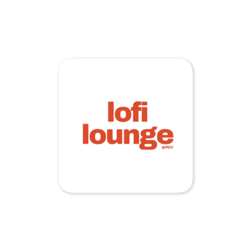 Lofi Lounge 赤 ステッカー