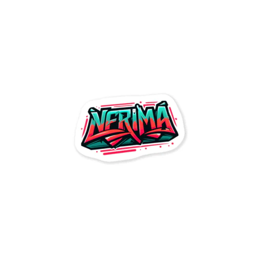 HipHopのグラフィティのロゴ「NERIMA(練馬)」 ステッカー