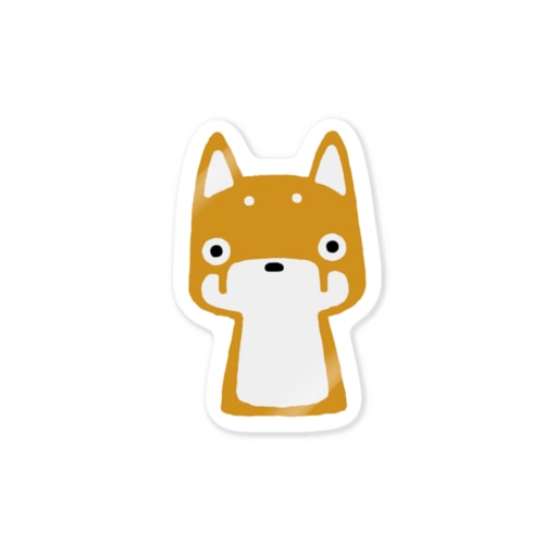 あか柴いぬしーる Sticker
