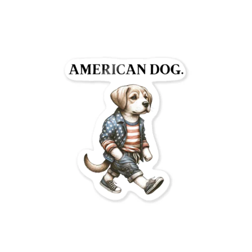 AMERICAN DOG. ステッカー