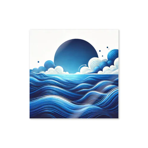 コバルトブルーの海 Sticker