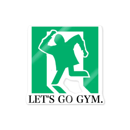 Let's go to gym ステッカー