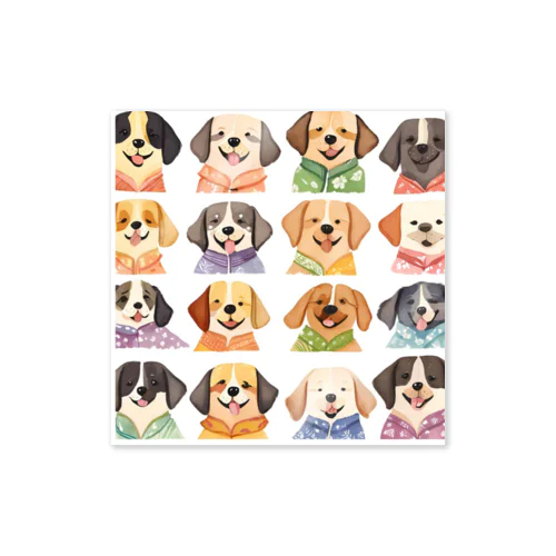 アロハシャツ犬 Sticker